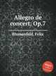 Allegro de concert, Op.7, Blumenfeld, Felix 