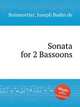 Sonata for 2 Bassoons, Boismortier, Joseph Bodin de 