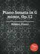 Piano Sonata in G minor, Op.12, 
