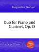 Duo for Piano and Clarinet, Op.15, 