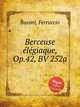Berceuse lgiaque, Op.42, BV 252a, Busoni, Ferruccio 