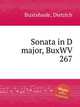 Sonata in D major, BuxWV 267, Buxtehude, Dietrich 
