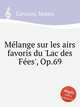 Mlange sur les airs favoris du `Lac des Fes`, Op.69, Carcassi, Matteo 