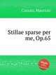 Stillae sparse per me, Op.65, Cazzati, Maurizio 