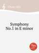 Symphony No.1 in E minor, Chase, Alex 