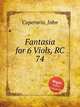 Fantasia for 6 Viols, RC 74, Coperario, John 