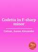 Codetta in F-sharp minor, Cotton, Aaron Alexander 