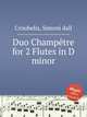 Duo Champtre for 2 Flutes in D minor, Croubelis, Simoni dall 
