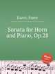 Sonata for Horn and Piano, Op.28, Danzi, Franz 