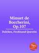 Minuet de Boccherini, Op.107, Dulcken, Ferdinand Quentin 