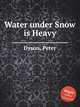 Water under Snow is Heavy, Dyson, Peter 