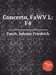 Concerto, FaWV L:F4, Fasch, Johann Friedrich 