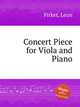 Concert Piece for Viola and Piano, Firket, Leon 