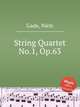 String Quartet No.1, Op.63, Gade, Niels 