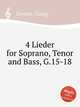 4 Lieder for Soprano, Tenor and Bass, G.15-18, Gerson, Georg 