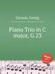 Piano Trio in C major, G.23, Gerson, Georg 