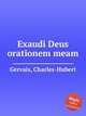 Exaudi Deus orationem meam, Gervais, Charles-Hubert 