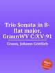 Trio Sonata in B-flat major, GraunWV C:XV:91, Graun, Johann Gottlieb 