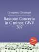 Bassoon Concerto in C minor, GWV 307, Graupner, Christoph 