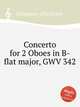 Concerto for 2 Oboes in B-flat major, GWV 342, Graupner, Christoph 