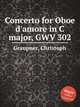 Concerto for Oboe d`amore in C major, GWV 302, Graupner, Christoph 