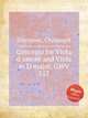Concerto for Viola d`amore and Viola in D major, GWV 317, Graupner, Christoph 