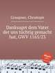 Danksaget dem Vater der uns tchtig gemacht hat, GWV 1165/23, Graupner, Christoph 