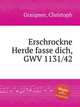Erschrockne Herde fasse dich, GWV 1131/42, Graupner, Christoph 