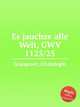 Es jauchze alle Welt, GWV 1125/25, Graupner, Christoph 
