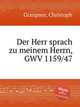 Der Herr sprach zu meinem Herrn, GWV 1159/47, Graupner, Christoph 