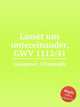 Lasset uns untereinander, GWV 1112/41, Graupner, Christoph 