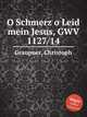 O Schmerz o Leid mein Jesus, GWV 1127/14, Graupner, Christoph 