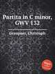 Partita in C minor, GWV 132, Graupner, Christoph 
