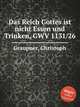 Das Reich Gottes ist nicht Essen und Trinken, GWV 1131/26, Graupner, Christoph 