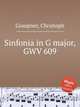Sinfonia in G major, GWV 609, Graupner, Christoph 