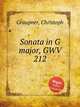 Sonata in G major, GWV 212, Graupner, Christoph 