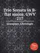 Trio Sonata in B-flat major, GWV 217, Graupner, Christoph 