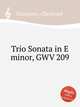 Trio Sonata in E minor, GWV 209, Graupner, Christoph 