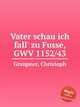 Vater schau ich fall` zu Fusse, GWV 1152/43, Graupner, Christoph 