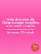 Wohl dem dem die bertretungen vergeben sind, GWV 1160/53, Graupner, Christoph 