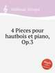 4 Pieces pour hautbois et piano, Op.3, Guilhaud, Georges 