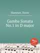 Gamba Sonata No.1 in D major, Hammer, Xaver 
