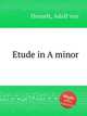 Etude in A minor, Henselt, Adolf von 