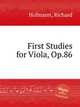 First Studies for Viola, Op.86, Hofmann, Richard 