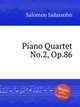Piano Quartet No.2, Op.86, Salomon Jadassohn 