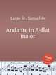 Andante in A-flat major, Lange Sr., Samuel de 
