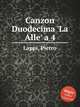 Canzon Duodecima `La Alle` a 4, Lappi, Pietro 