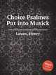 Choice Psalmes Put into Musick, Lawes, Henry 