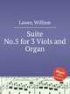 Suite No.5 for 3 Viols and Organ, Lawes, William 