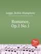 Romance, Op.1 No.1, Legge, Robin Humphrey 